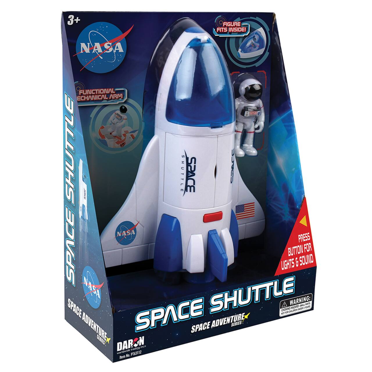Daron® NASA Space Adventure Series Space Shuttle with Lights & Sounds & Figure